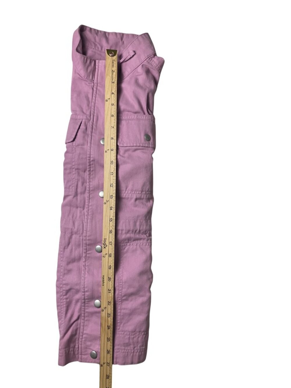 GAP Lilac Utility Jacket - Button Front Shirt Jacket with Pockets - Picture 10 of 10